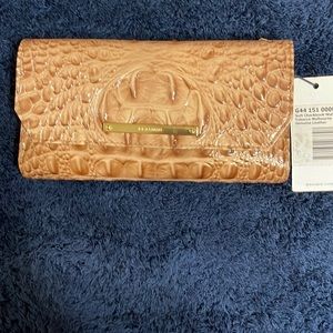 Brahmin Checkbook Wallet. Color is Tobacco